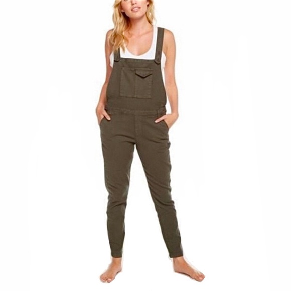 NWT Chaser Vintage Canvas Surplus Overall Jumpsuit - Picture 1 of 9